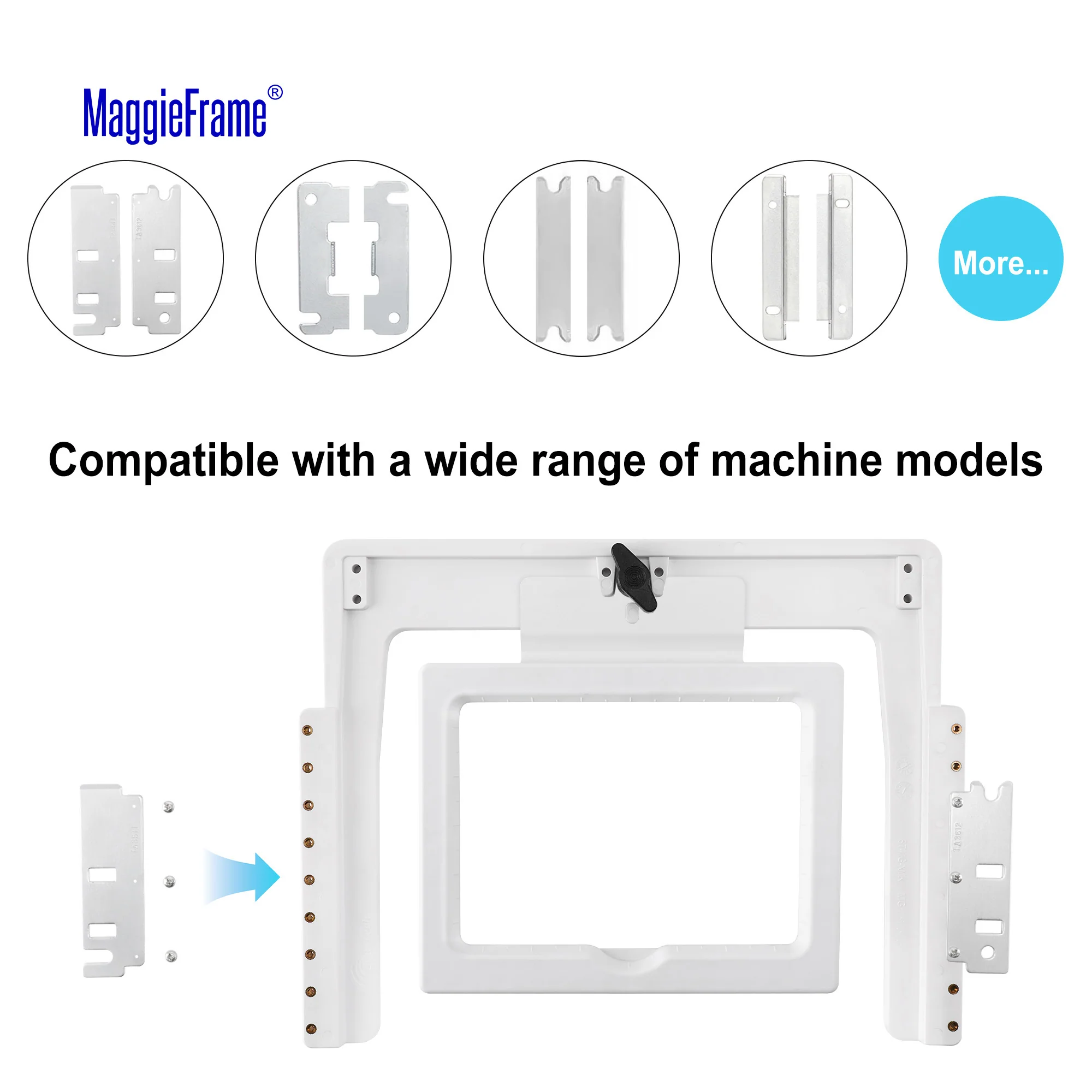 6in1 Magnetic Fast Frame Kit for Avance 1201C/1501C/1502/1504/1506C Embroidery Machines - Image 10