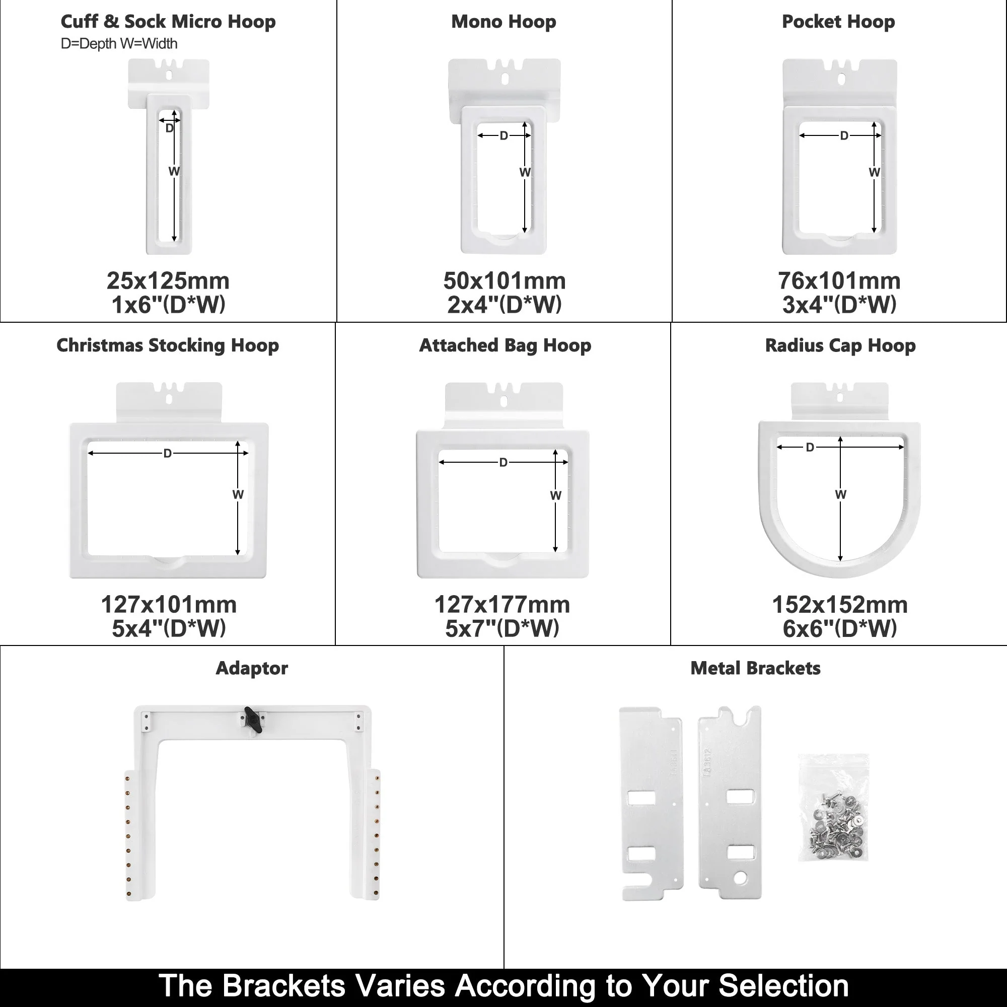 6in1 Magnetic Fast Frame kit for Brother PR1X PR600 PR620 PR650 PR655 PR670E PR680W PR1000E PR1050X PR1055X PR1060W Embroidery Machines - Image 3
