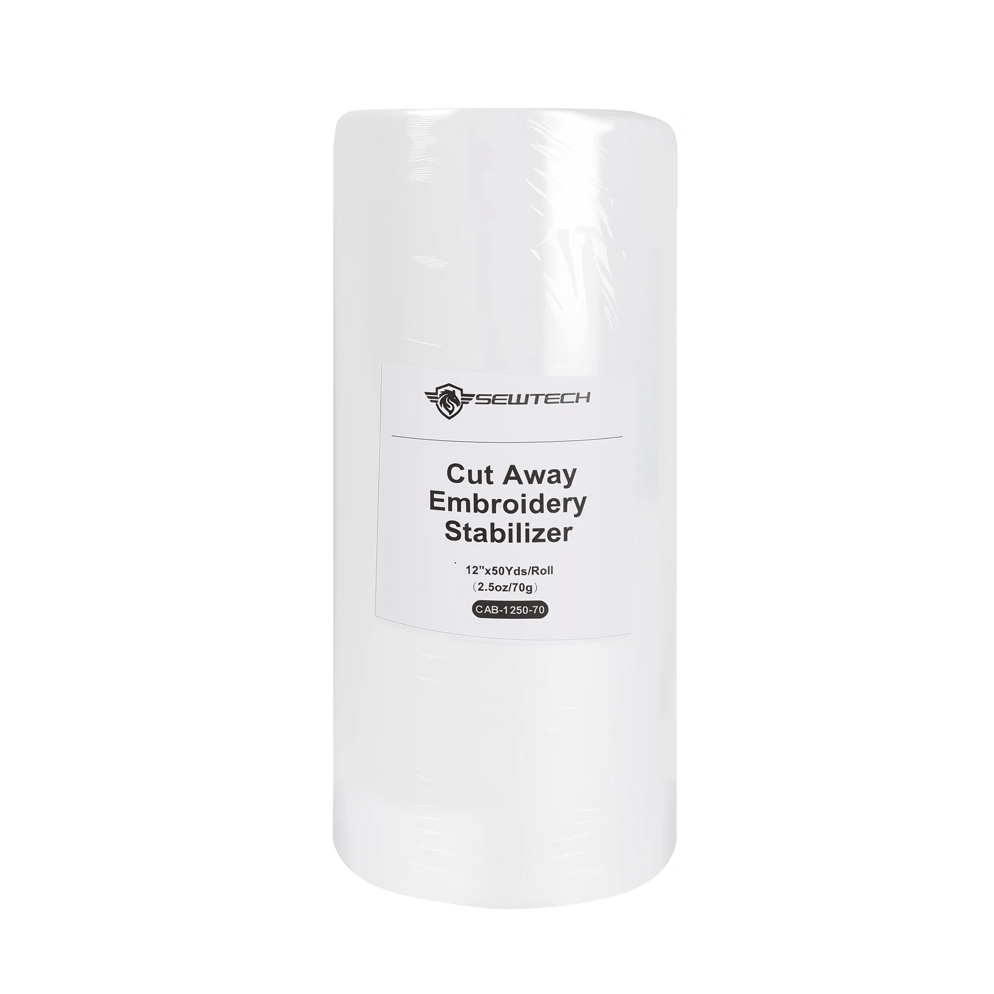 Sewtalent Cut Away Embroidery Stabilizer Backing Roll 12" x 50 Yards – Medium Weight 2.5 oz – Cut Into Any Size for Machine Embroidery & Hand Sewing