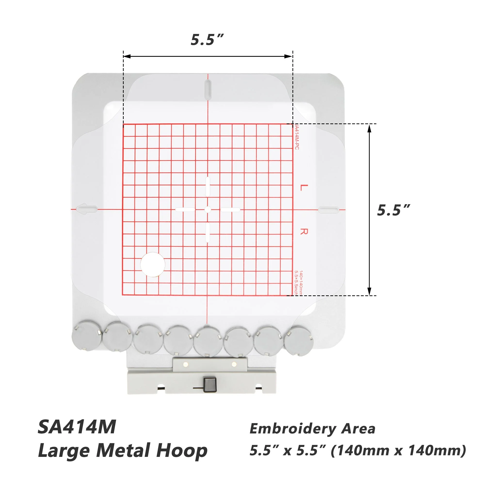 JA41-2345M Metal Magnetic Hoop for Elna Expressive 830 830L Embroidery Machine - Image 4
