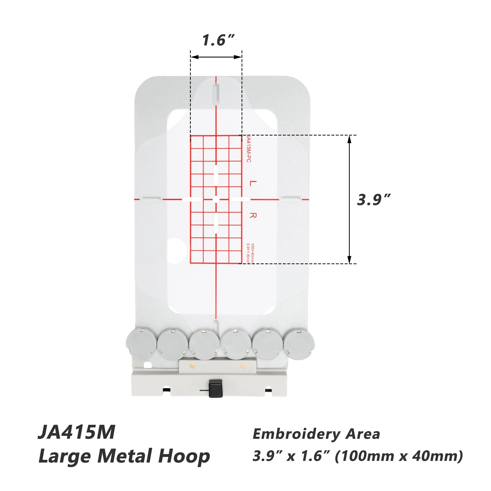 JA41-2345M Metal Magnetic Hoop for Elna Expressive 830 830L Embroidery Machine - Image 5