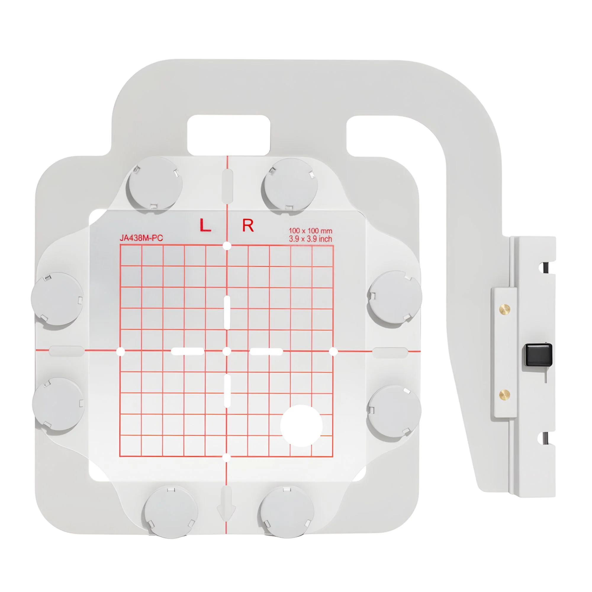 JA438M Magnetic Hoop 3.9x3.9" 100x100mm for Janome Memory Craft 550E / 500E / 450E / 400E Embroidery Machine - Image 2