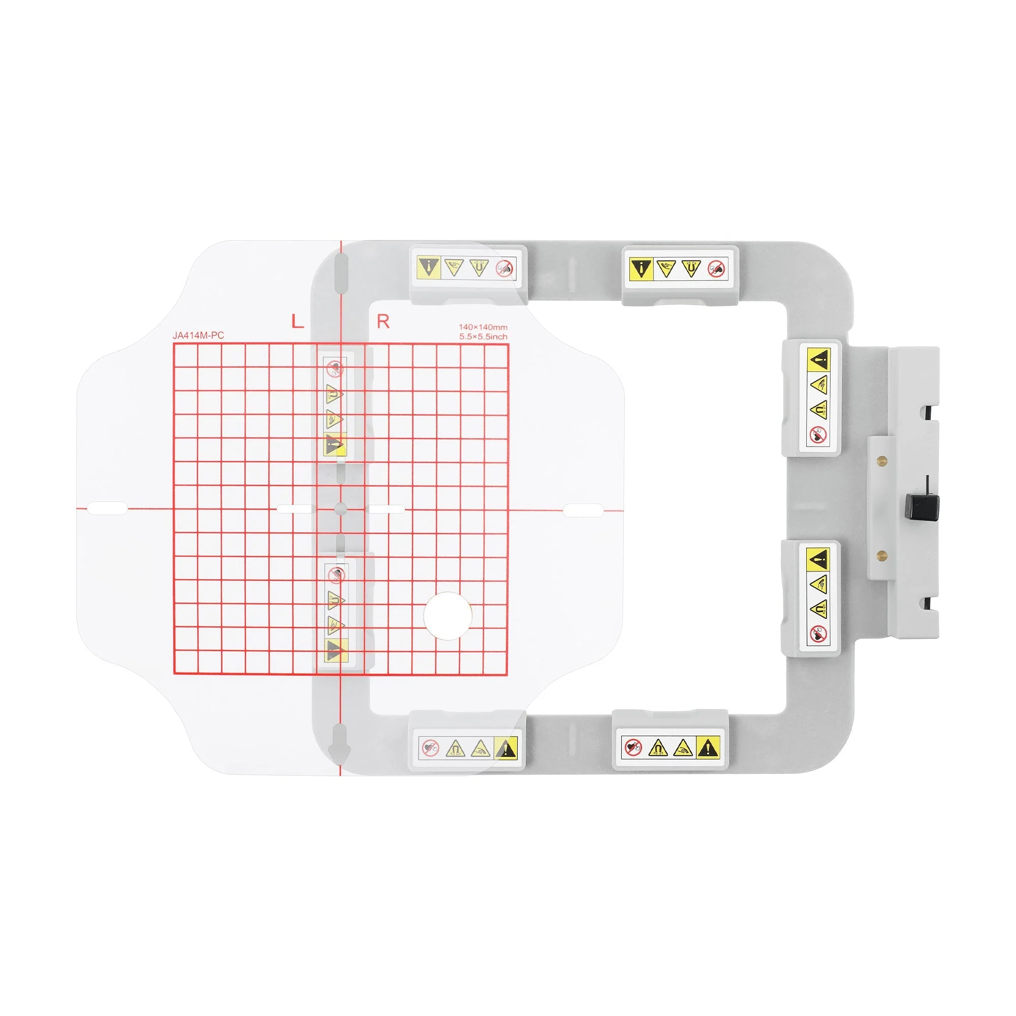 JA41-2345MK Metal Magnetic Embroidery Hoop (Long-bar Magnets) for Elna Expressive 830 830L Embroidery Machine - Image 8