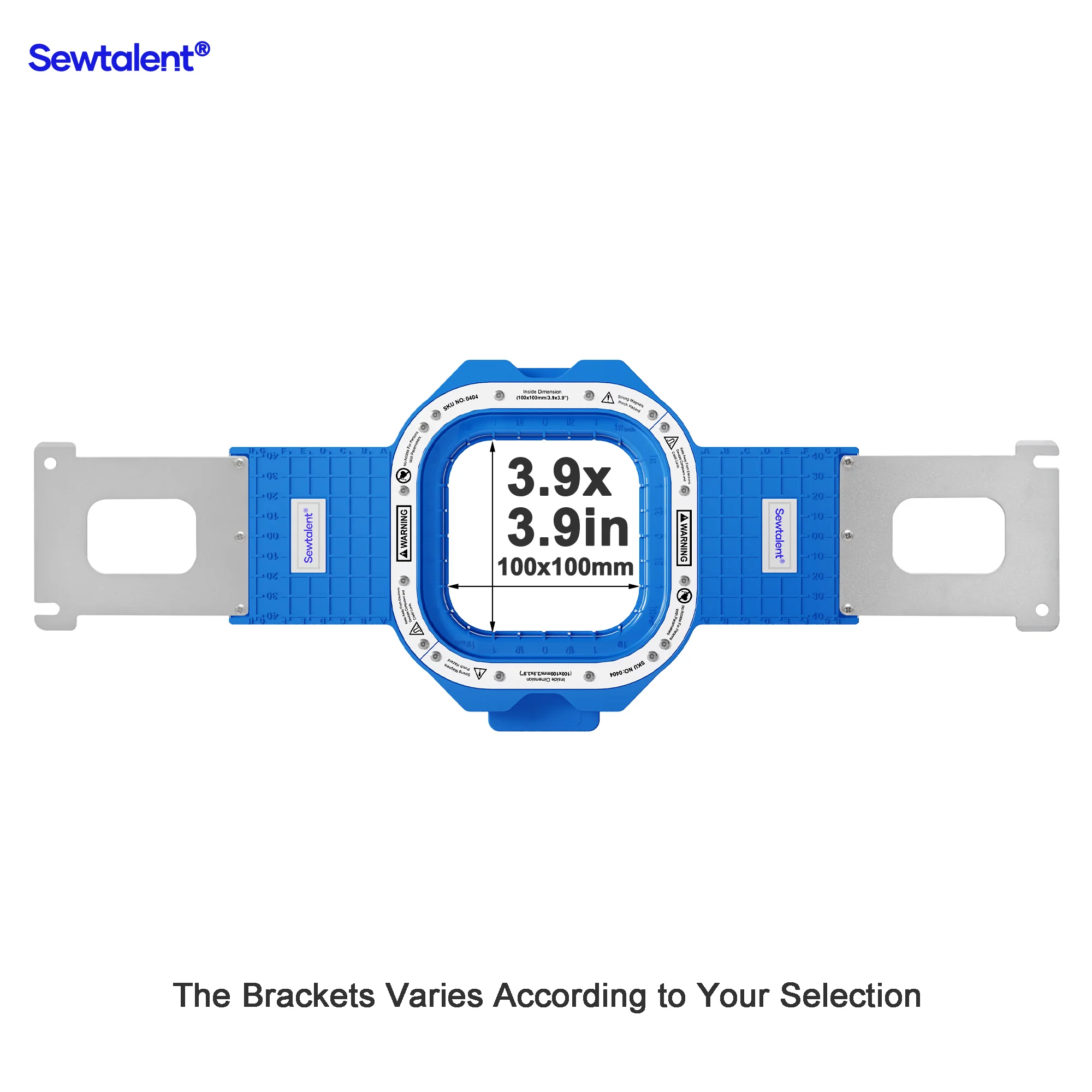 Sewtalent Magnetic Hoop 3.9" | 100x100mm for Baby Lock Alliance Capella Array Intrepid Endurance Valiant Venture Enterprise Intrepid Embroidery Machines