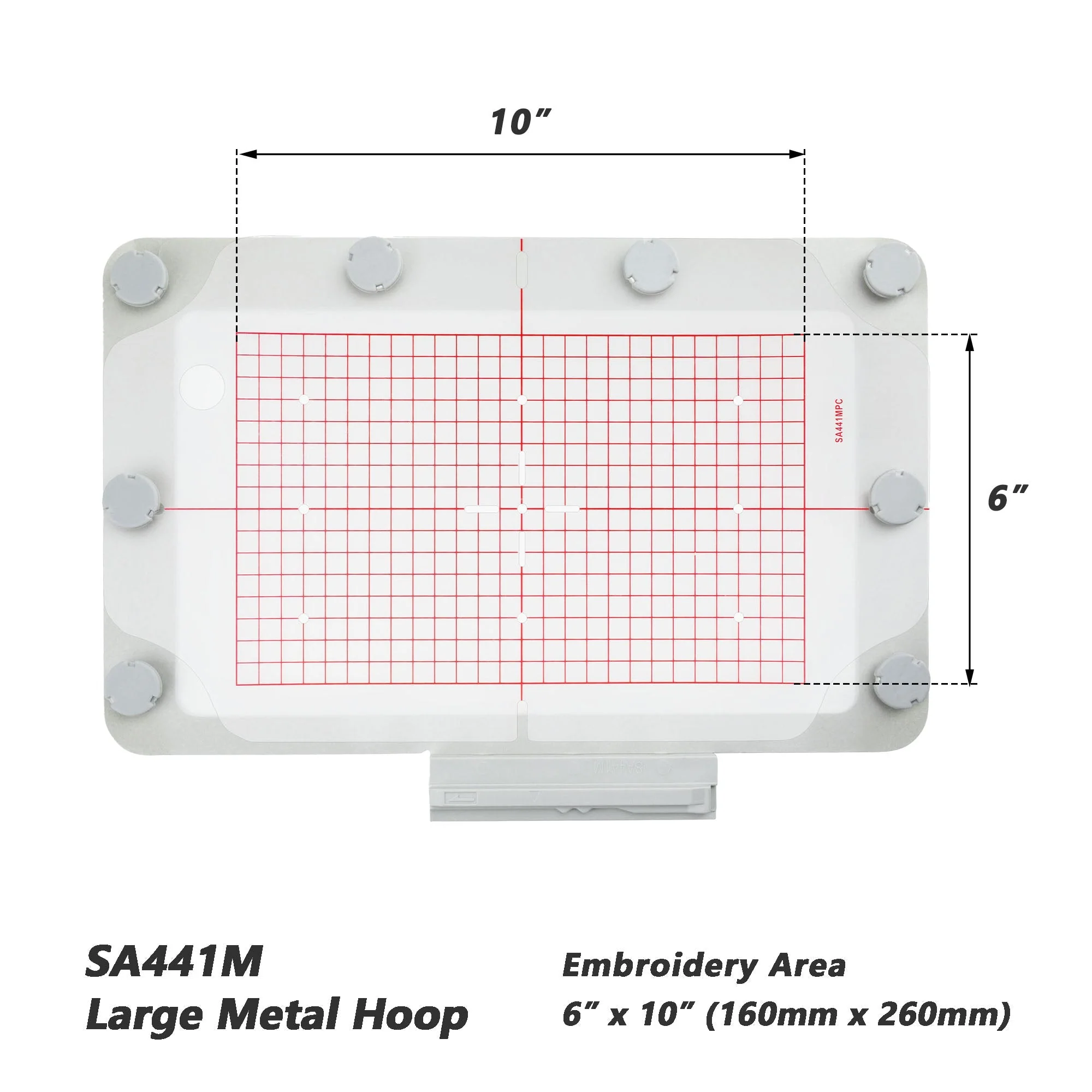 4in1-BM Metal Magnetic Embroidery Hoop kit for Brother NQ1700E NQ1600E VM5200 VE2300 etc. Innov-is BabyLock Embroidery Machine - Image 5