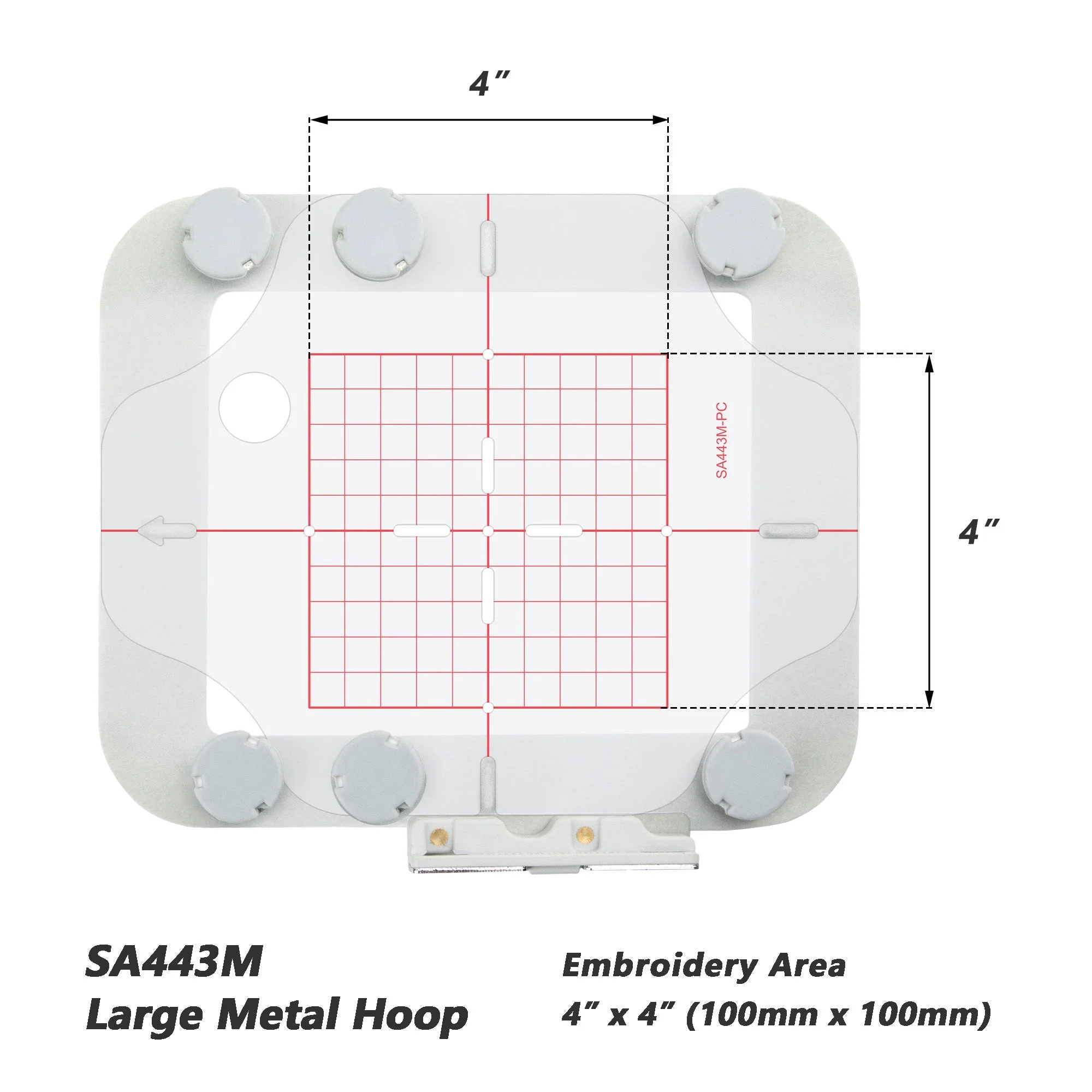 4in1-AM metal Magnetic Embroidery Hoop for Brother PE900 SE2000 PE800 SE1900 etc. Innov-is Embroidery Machine - Image 3