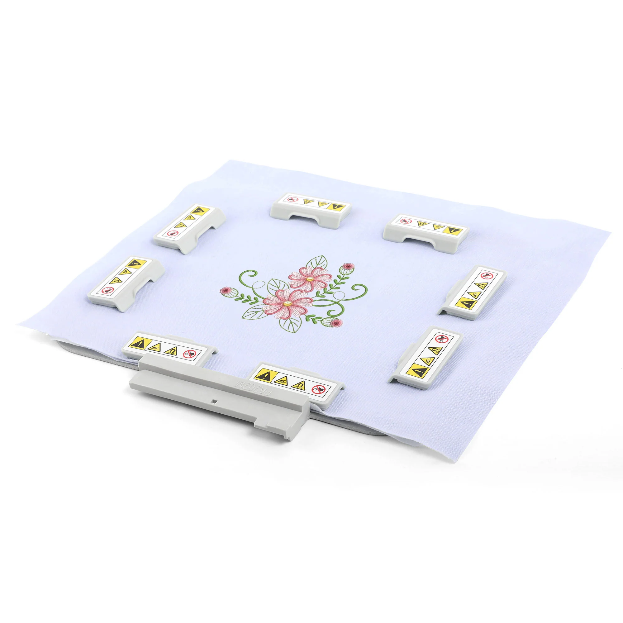 PA202MK 4.72"x4.72" 120x120mm Metal Magnetic Hoop (Long-bar Magnets) for Husqvarna Viking Designer Diamond Ruby Topaz etc. Pfaff Creative Embroidery Machine - Image 3
