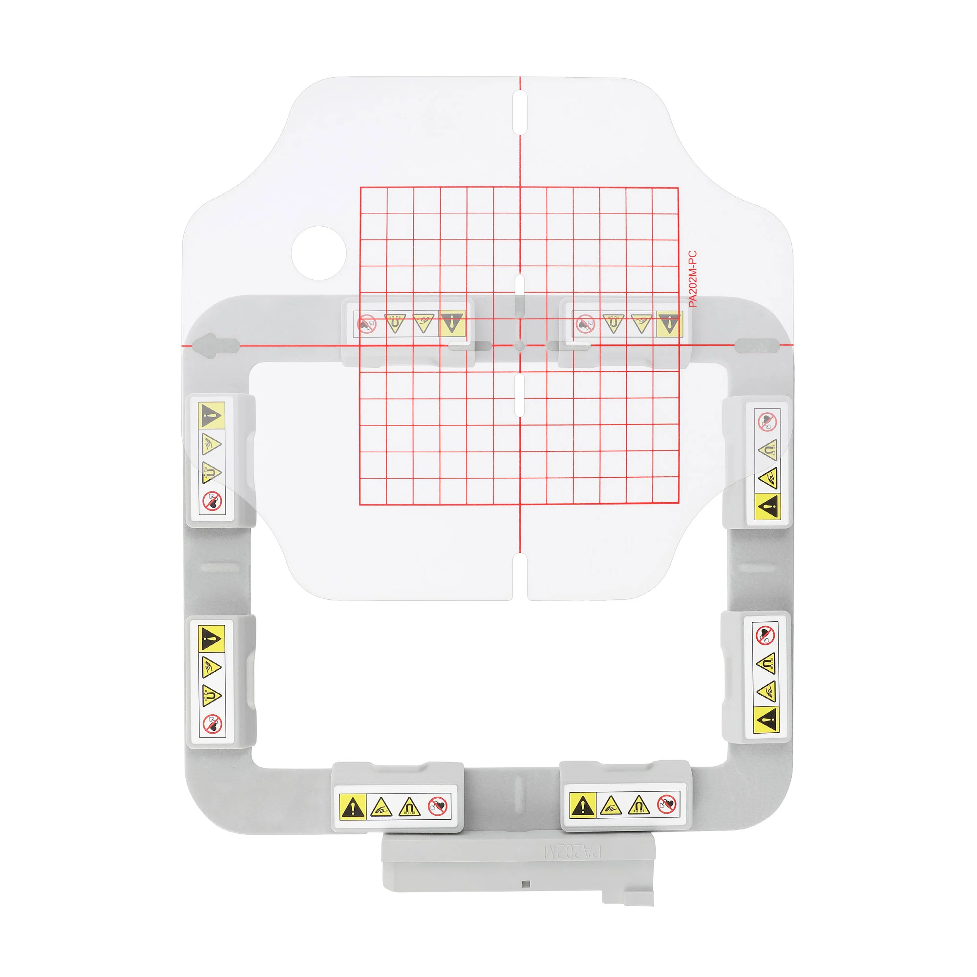 PA202MK 4.72"x4.72" 120x120mm Metal Magnetic Hoop (Long-bar Magnets) for Husqvarna Viking Designer Diamond Ruby Topaz etc. Pfaff Creative Embroidery Machine - Image 6