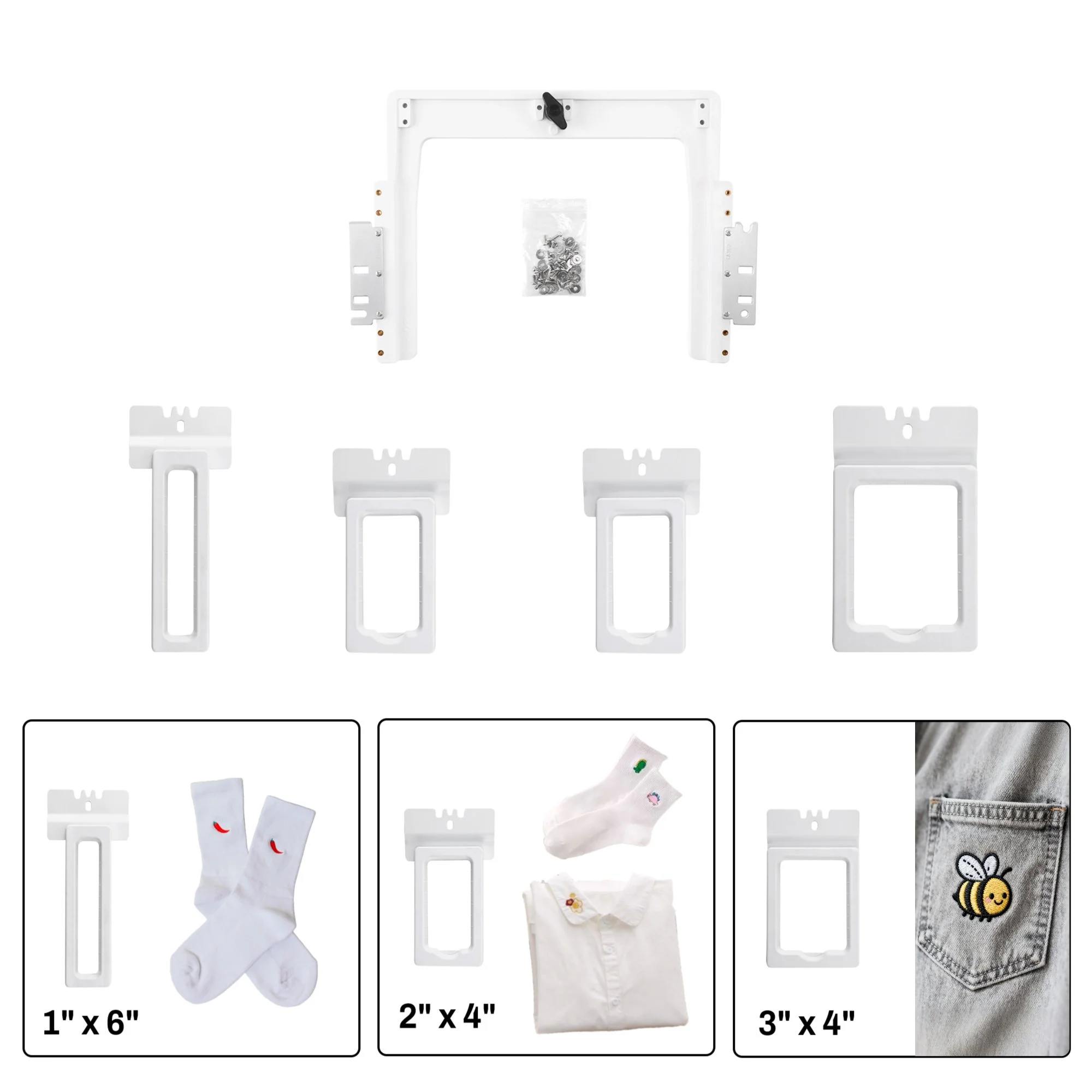 Sewtalent 4in1 Magnetic Fast Frame kit magnetic Hoops for Vortex Commercial Embroidery Machine - Image 2
