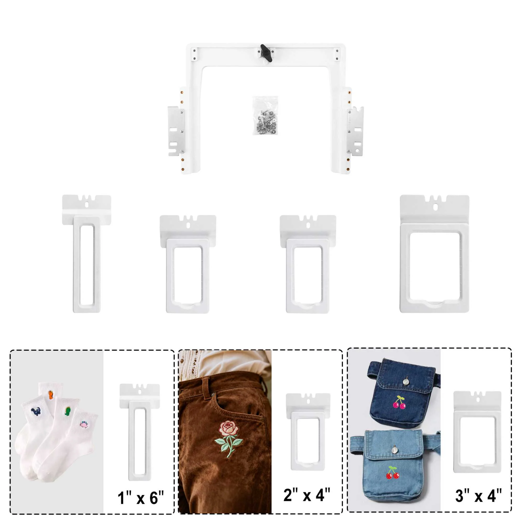 Sewtalent 4in1 Magnetic Fast Frame kit magnetic Hoops for Vortex Commercial Embroidery Machine - Image 6