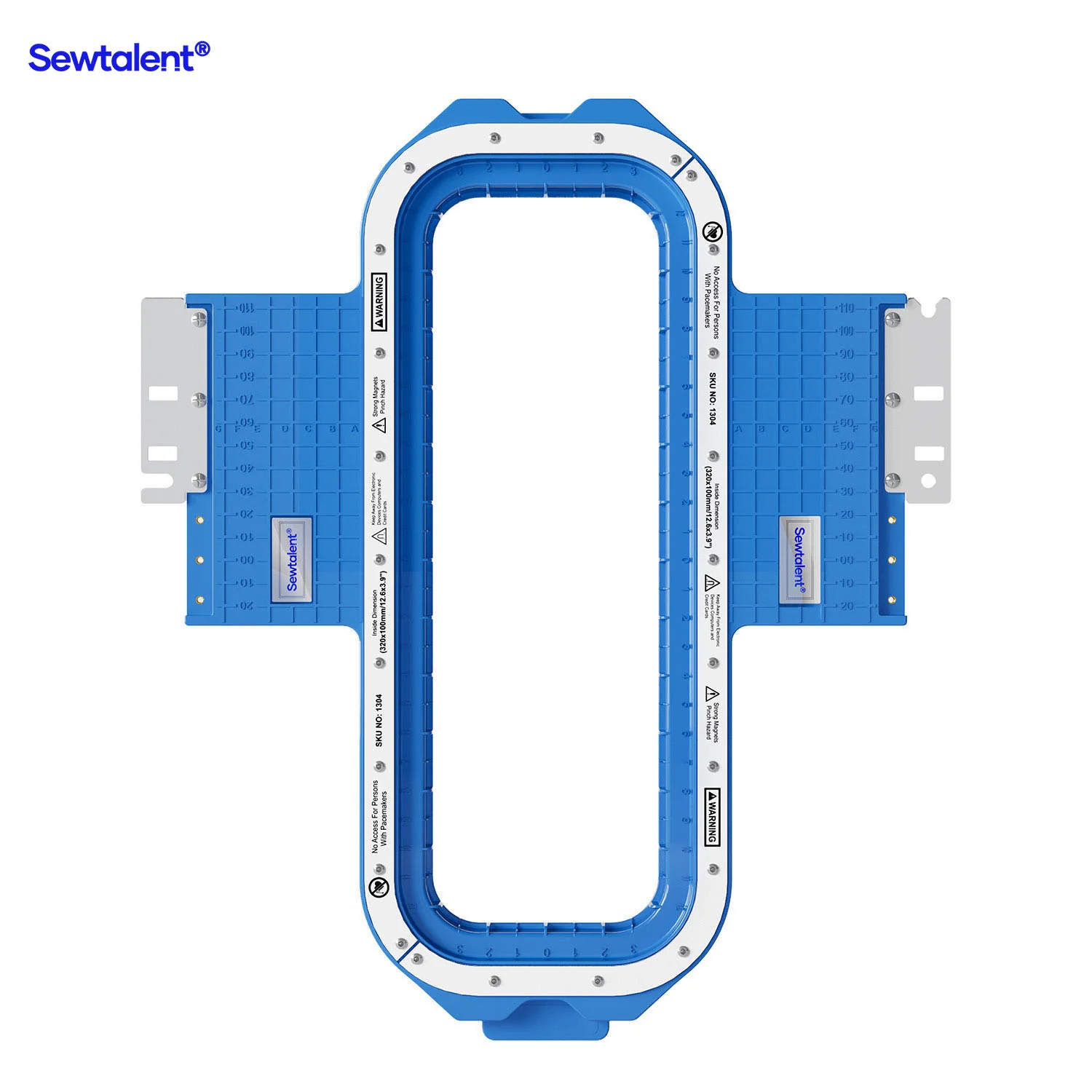 Sewtalent Magnetic Embroidery Hoop 12.6"x3.9" | 320x100mm for Tajima Juki SAI/TEHX/TEJT/TEMX-C/TFHX-IIC/TFMX-C/TFMX-IIC/TMAR/TMBP-SC/TMBP2-SC/TMBP2-XC/TMBR-SC/TMBU-S/TMEX/TMEZ-KC/TMEZ-SC/TMFX/TUMX/TWMX-C Embroidery Machines - Image 3