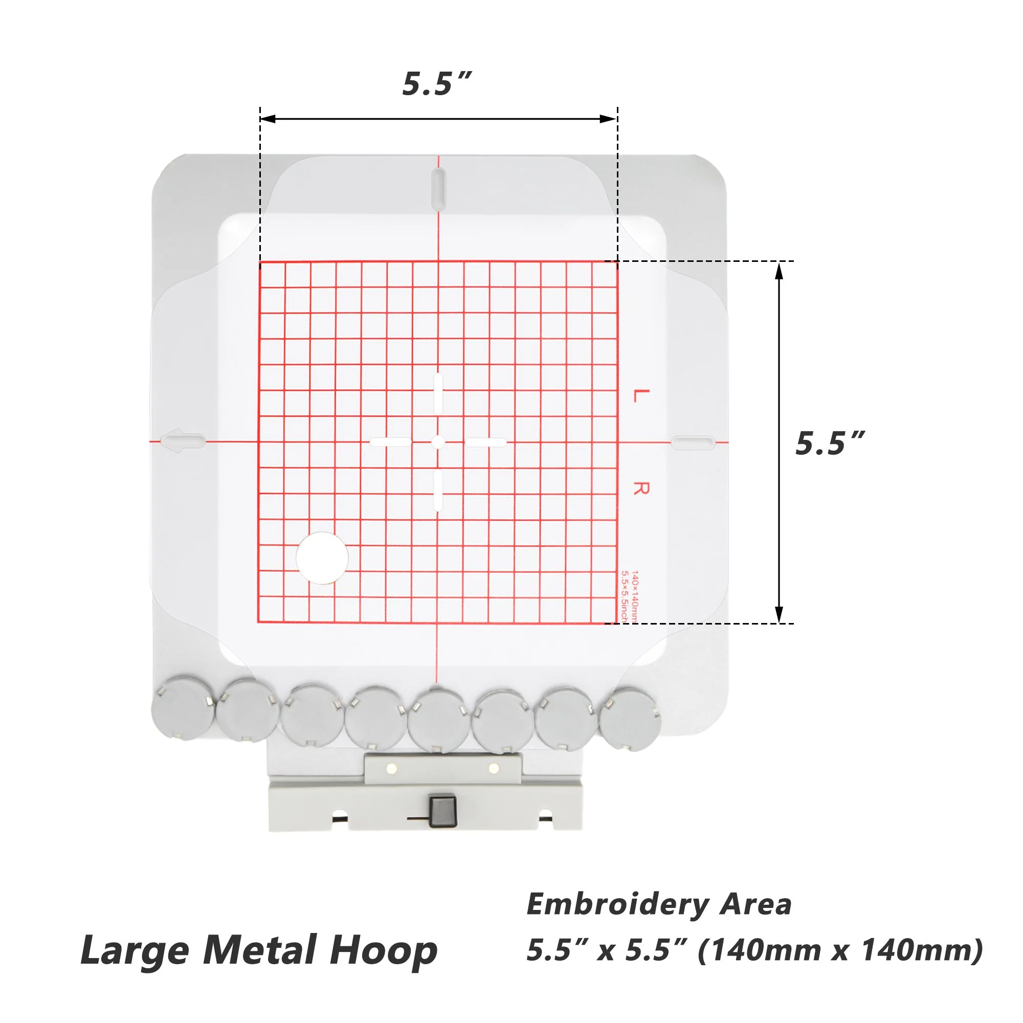 Sewtalent Magnetic Embroidery Hoop (bar Magnets and Round Magnets) for PooLin EOC06 EOC06RE Embroidery Machine - Image 22