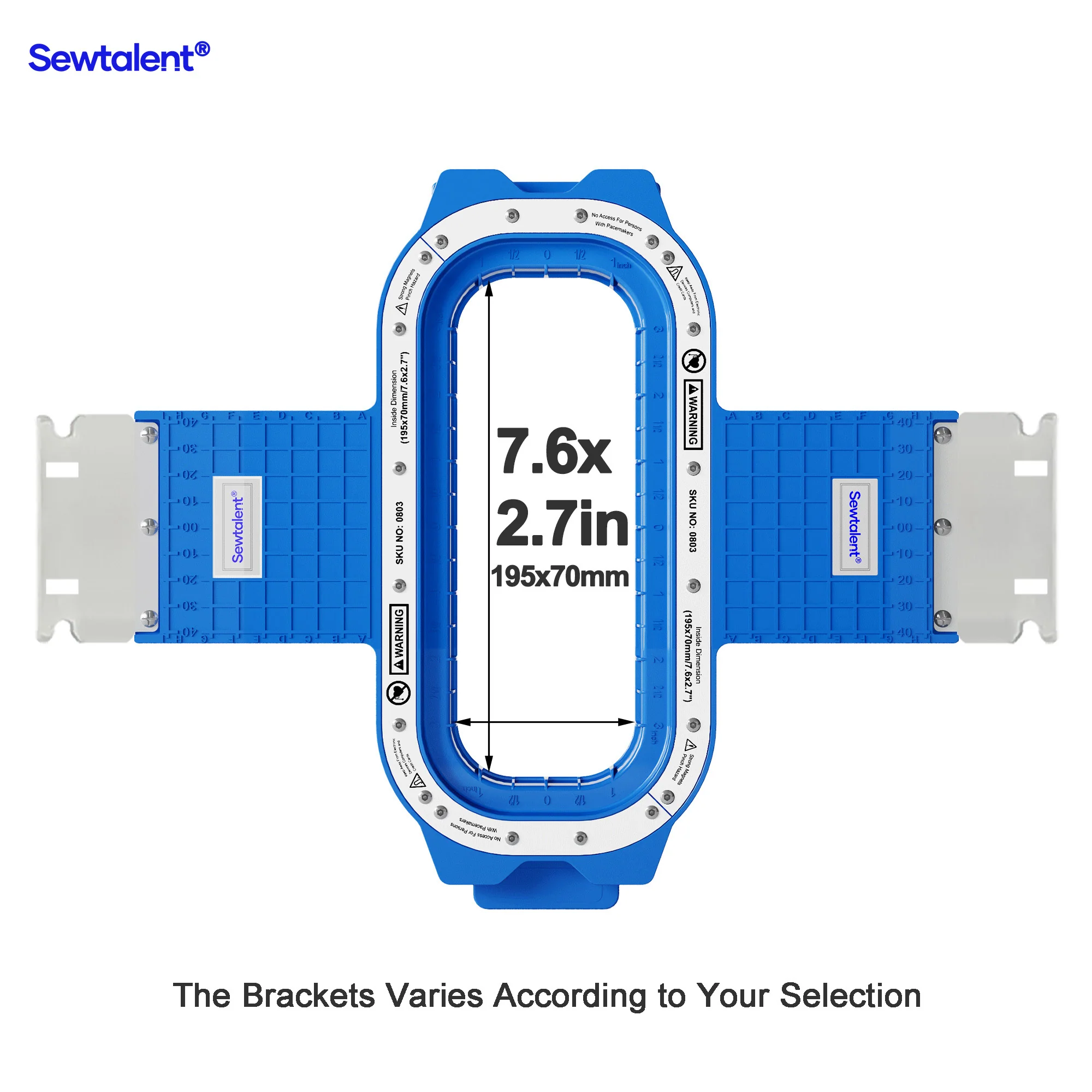 Sewtalent Magnetic Embroidery Hoop fit for NIPPON SILMAQ Halo 100 Embroidery Machine Model Only - Image 12