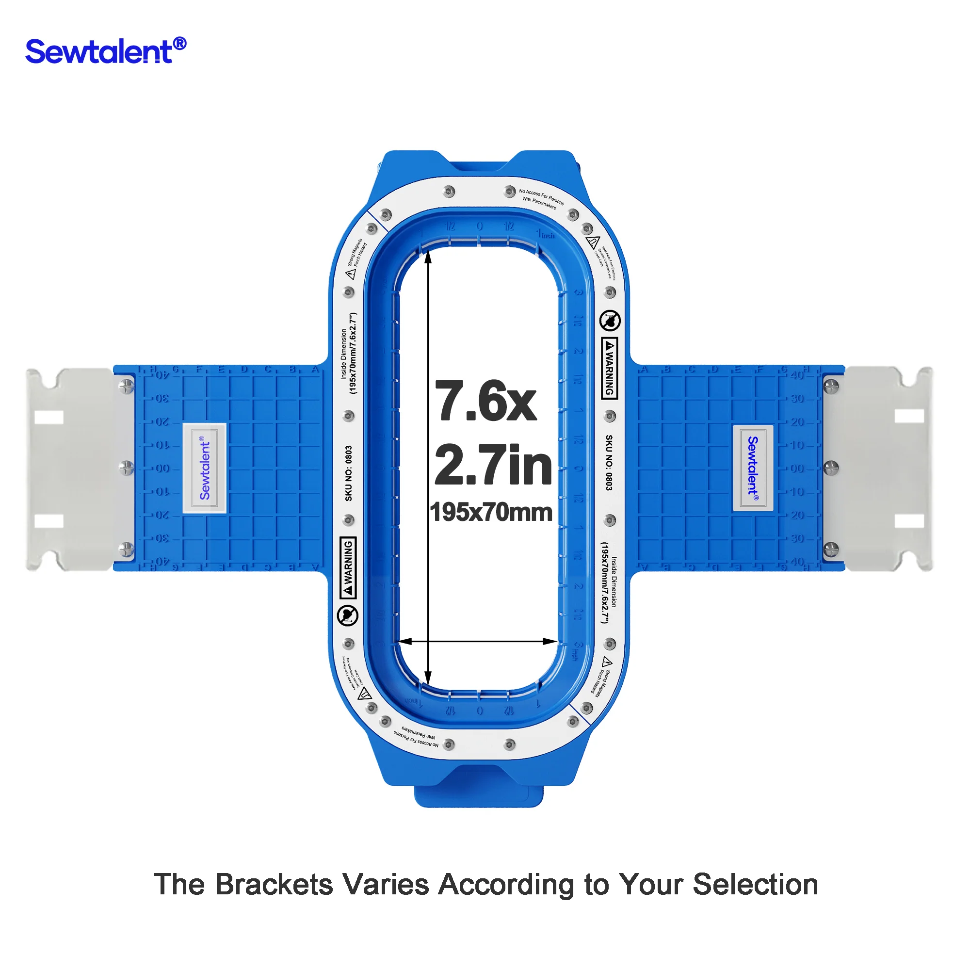 Sewtalent Magnetic Embroidery Hoop for PROEMB BF900 / BF1200 / BF1500 Embroidery Machine Models Only - Image 8