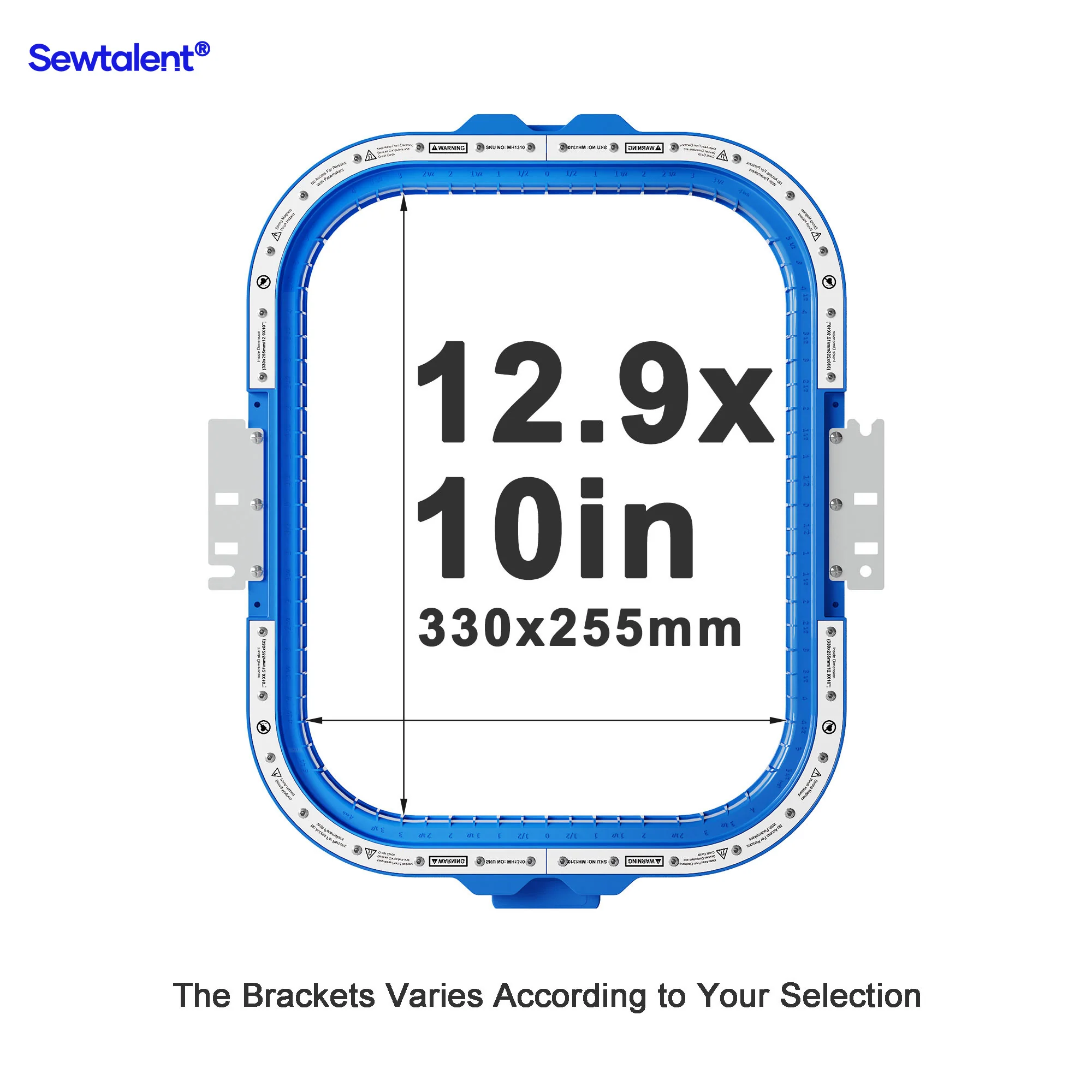 Sewtalent Magnetic Hoop 12.9″x10″ | 330x255mm for Smartstitch S-1501 | S-1501 Ultra | S-1501 Plus | S1502 | S1504 Embroidery Machines