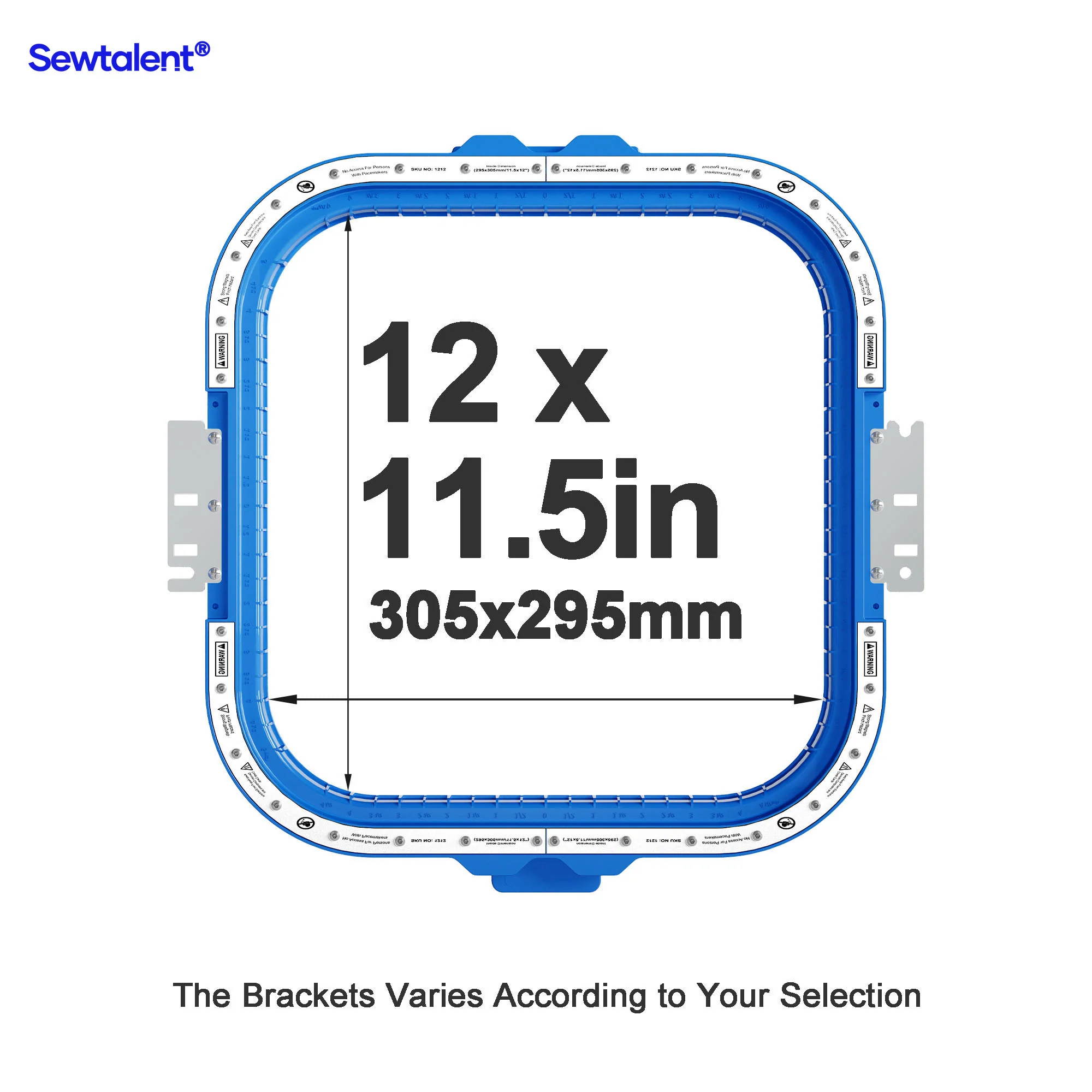 Sewtalent Magnetic Hoop 12"x11.5" | 305x295mm for  SOWI Commercial Embroidery Machine