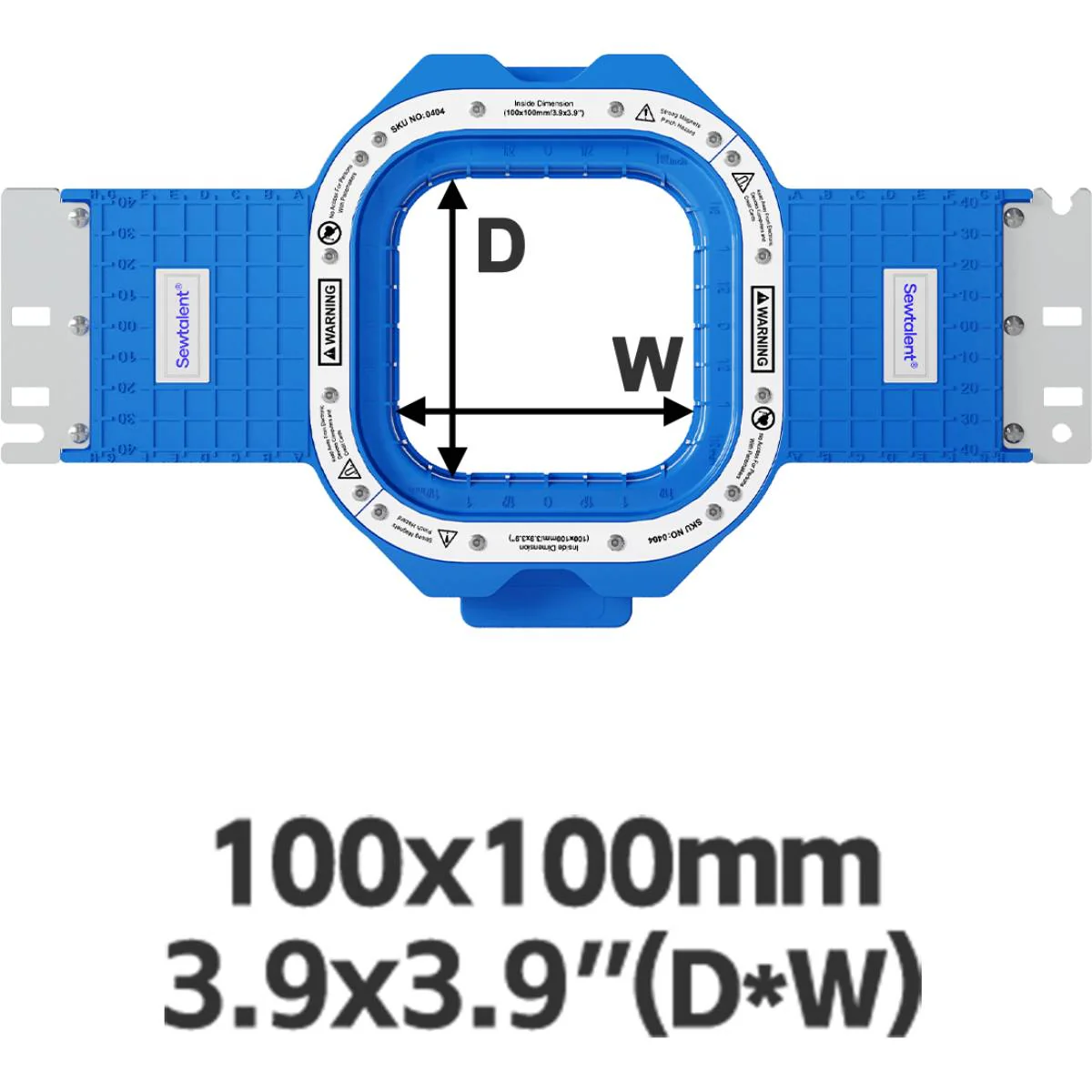 Sewtalent Magnetic Hoop 3.9"x3.9" | 100x100mm for JINYU Embroidery Machines