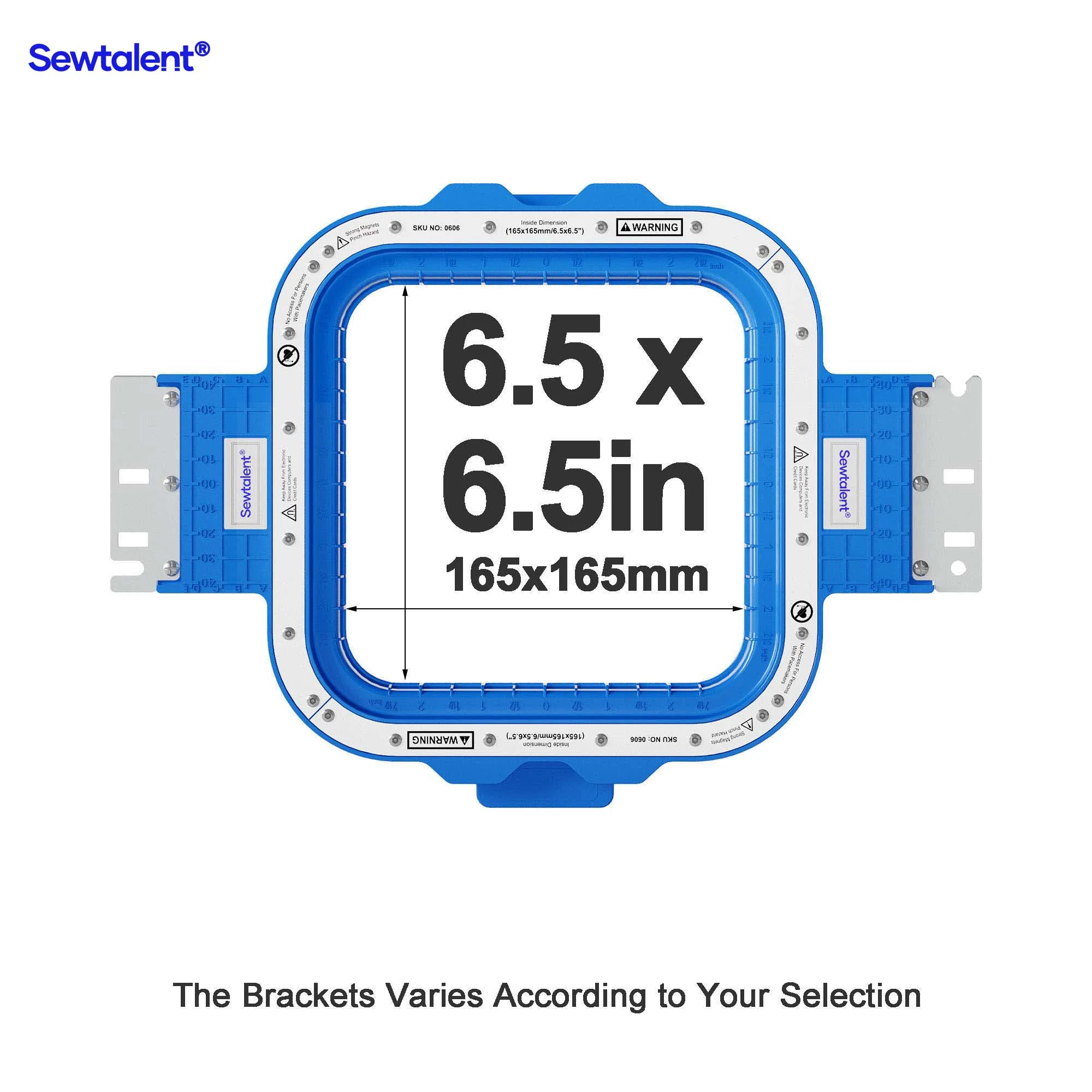 Sewtalent Magnetic Hoop 6.5"x6.5 | 165x165mm for Avance 1201C/1501C/1502/1504/1506C Embroidery Machines