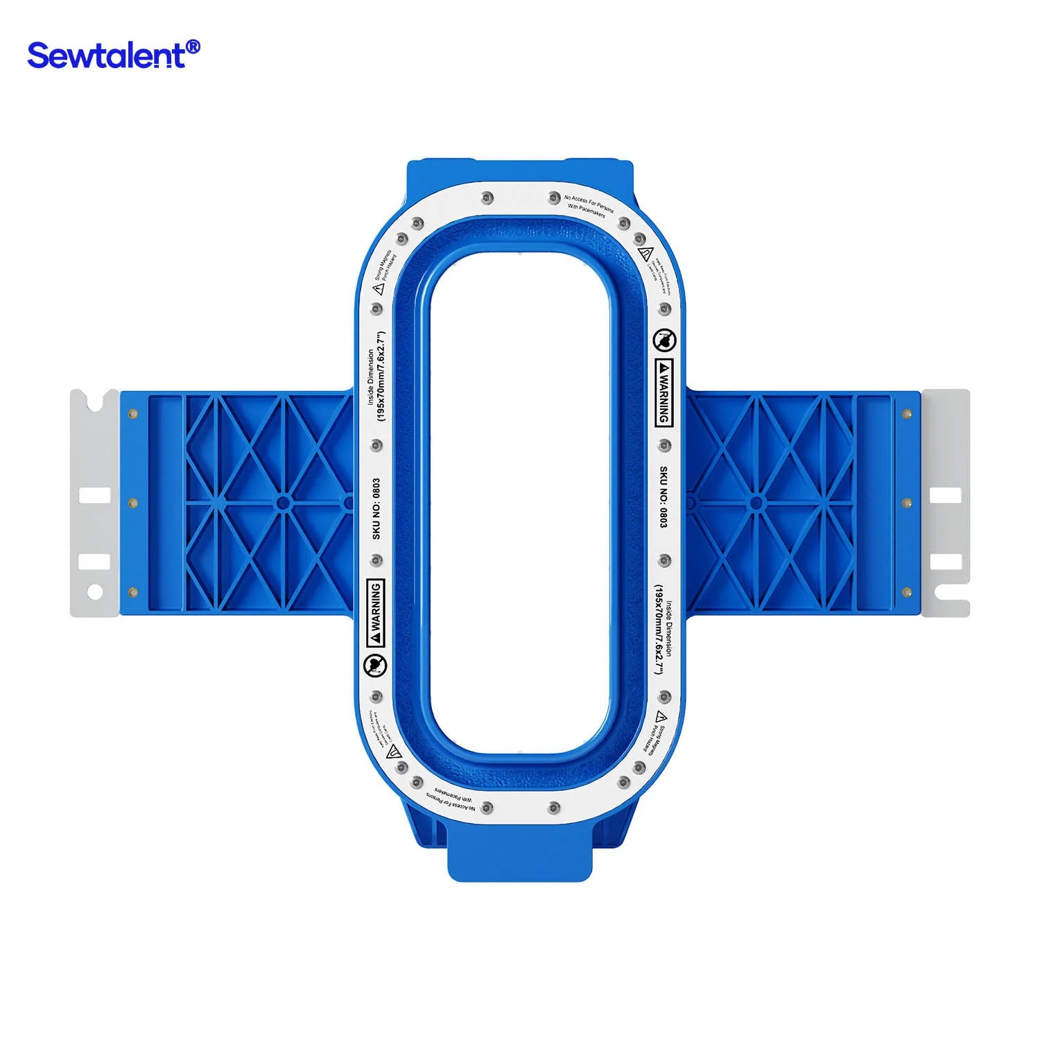 Sewtalent Magnetic Hoop 7.6″x2.7″ | 195x70mm for Baby Lock Alliance Capella Array Intrepid Endurance Valiant Venture Enterprise Intrepid Embroidery Machines - Image 5