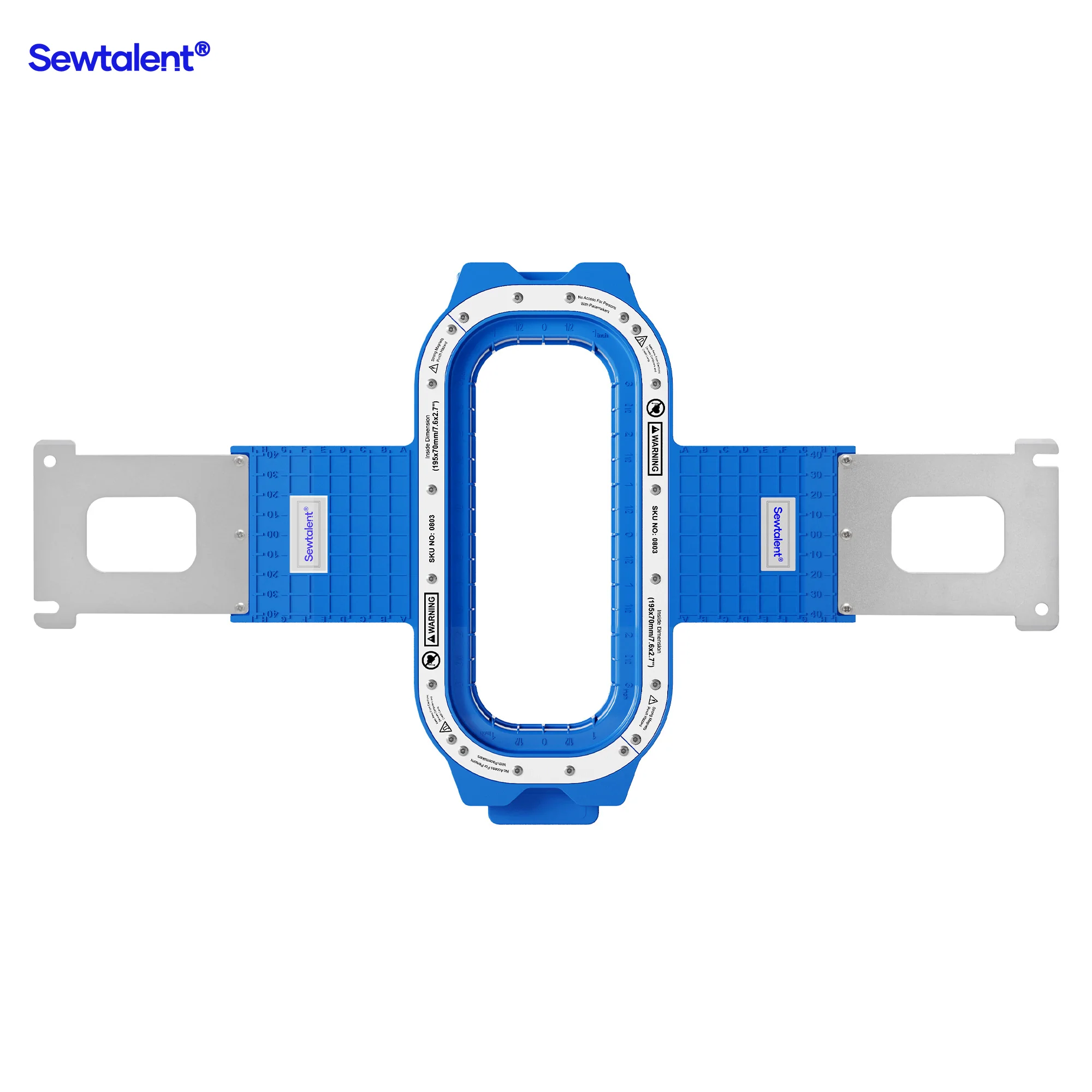 Sewtalent Magnetic Hoop 7.6″x2.7″ | 195x70mm for Baby Lock Alliance Capella Array Intrepid Endurance Valiant Venture Enterprise Intrepid Embroidery Machines - Image 7