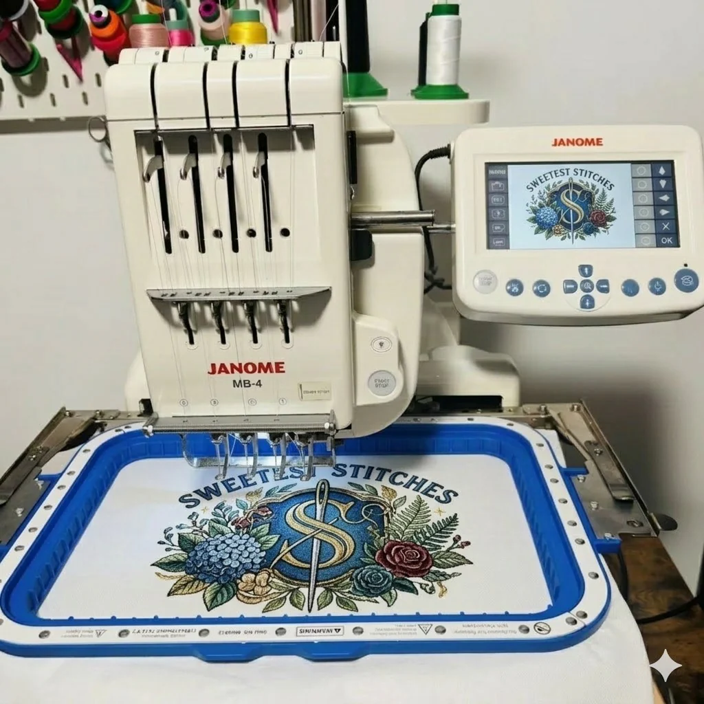 Sewtalent Magnetic Hoop 7.7″x12.5″ | 195x315mm for Janome MB4/ MB-4S/ MB7/ MB-7Se Embroidery Machines - Image 2