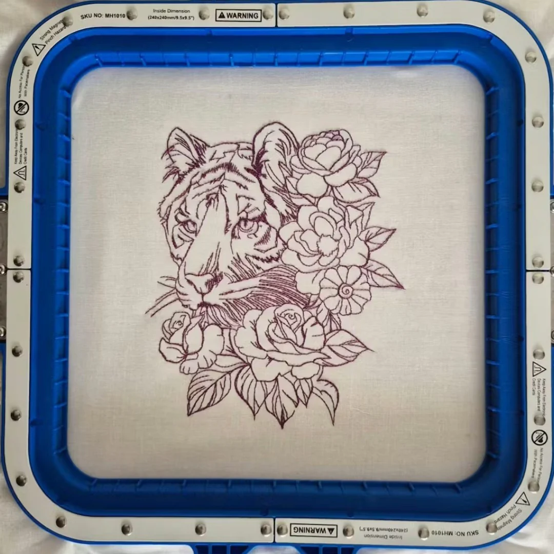 Sewtalent Magnetic Hoop 9.5*9.5" | 240x240mm for BAI The MIRROR | The VISION | The VISION 2 HEADS | KESI 1504 | KESI 1506 | KESI 1508 Embroidery Machines - Image 5
