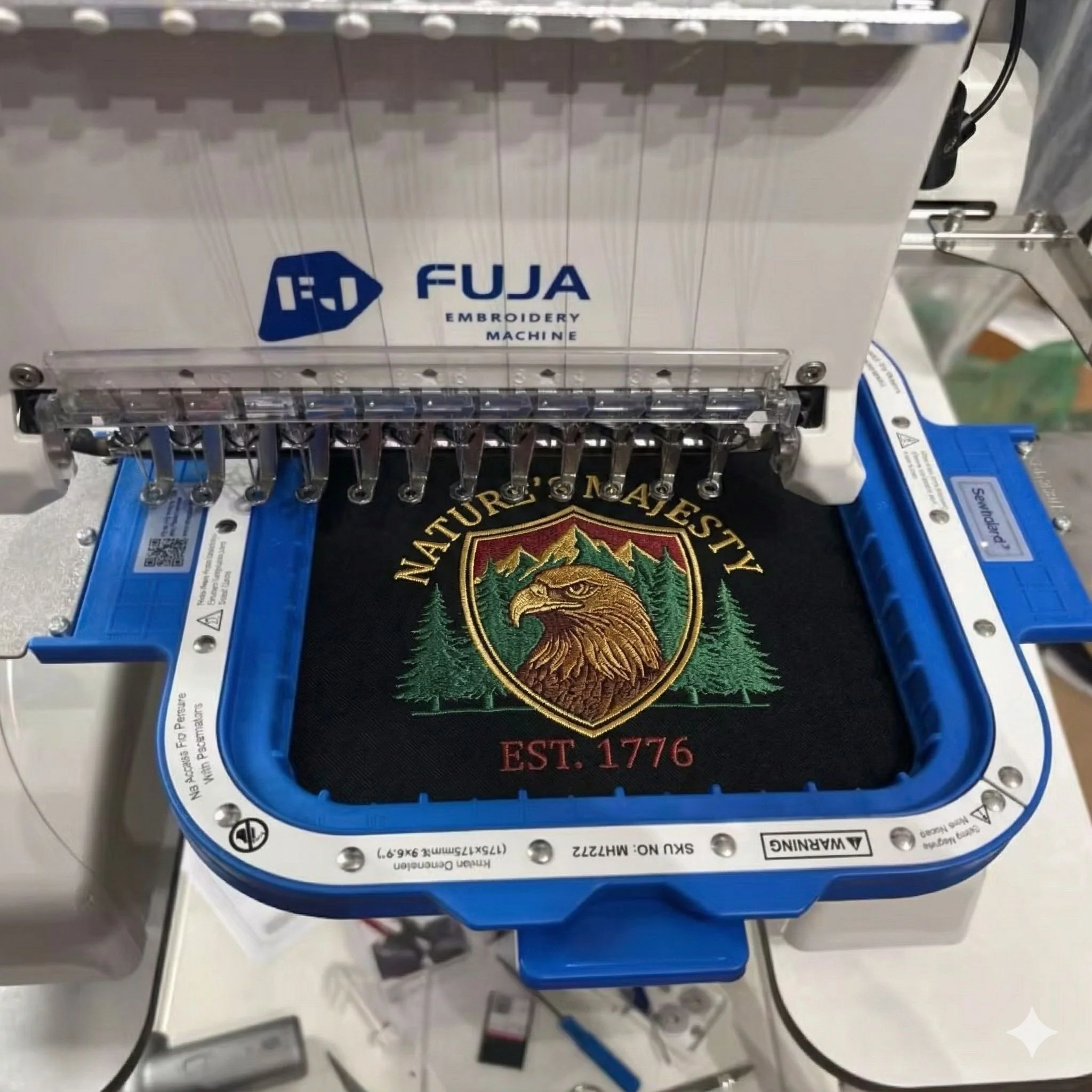 Sewtalent Magnetic Hoops fit for Only FUJA FJ-100 / FJ-1201S Embroidery Machine - Image 2
