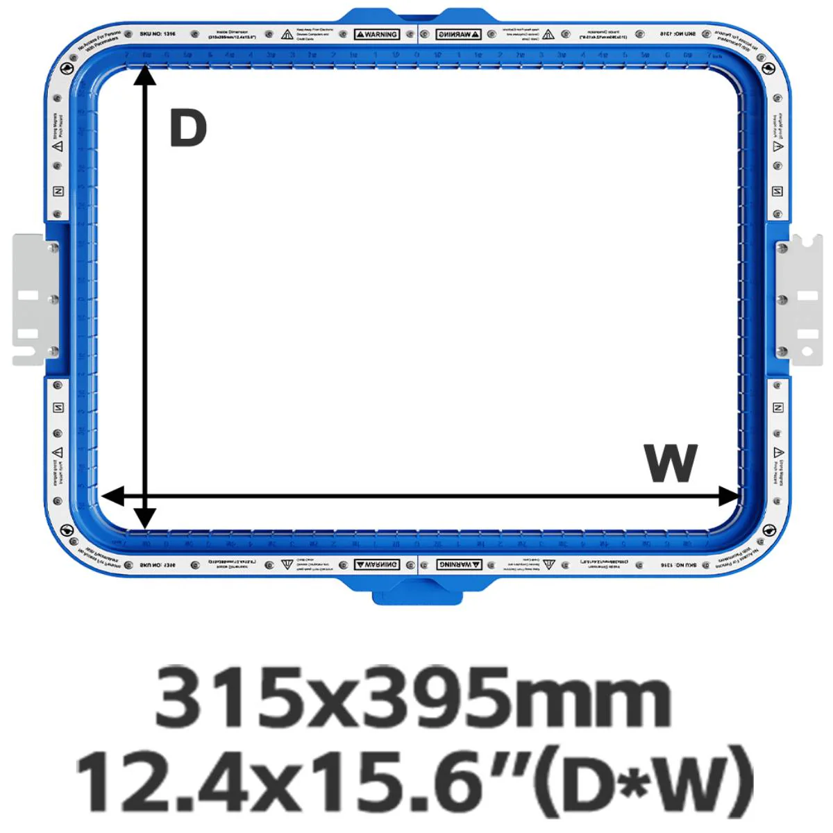Sewtalent Sewtalent Magnetic Hoop 12.4"x15.6" | 315x395mm for BAI The MIRROR | The VISION | The VISION 2 HEADS Embroidery Machines - Image 8