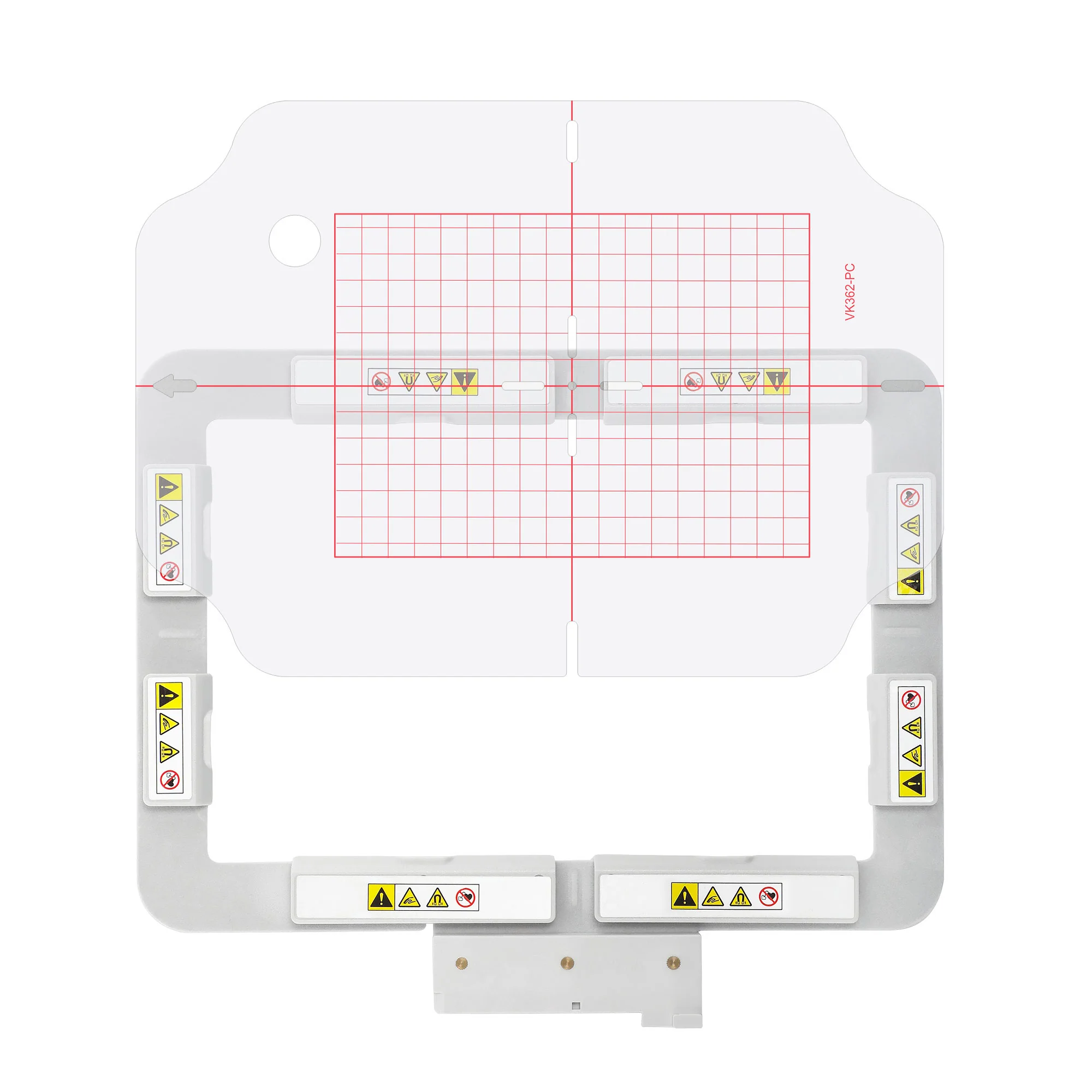 VK362MK 7"x5" 180x130mm Metal Magnetic Hoop (Long-bar Magnets) for Husqvarna Viking Designer Diamond Ruby Royale Topaz etc. Pfaff Creative Embroidery Machine - Image 7