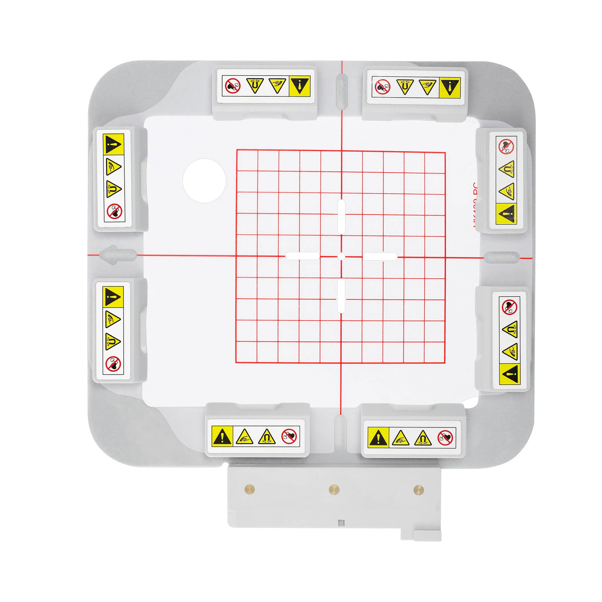 VK439MK 4"x4" 100x100mm metal Magnetic Hoop (Long-bar Magnets) for Husqvarna Viking Ruby Topaz Jade etc. Pfaff Vision Ambition Embroidery Machine - Image 7