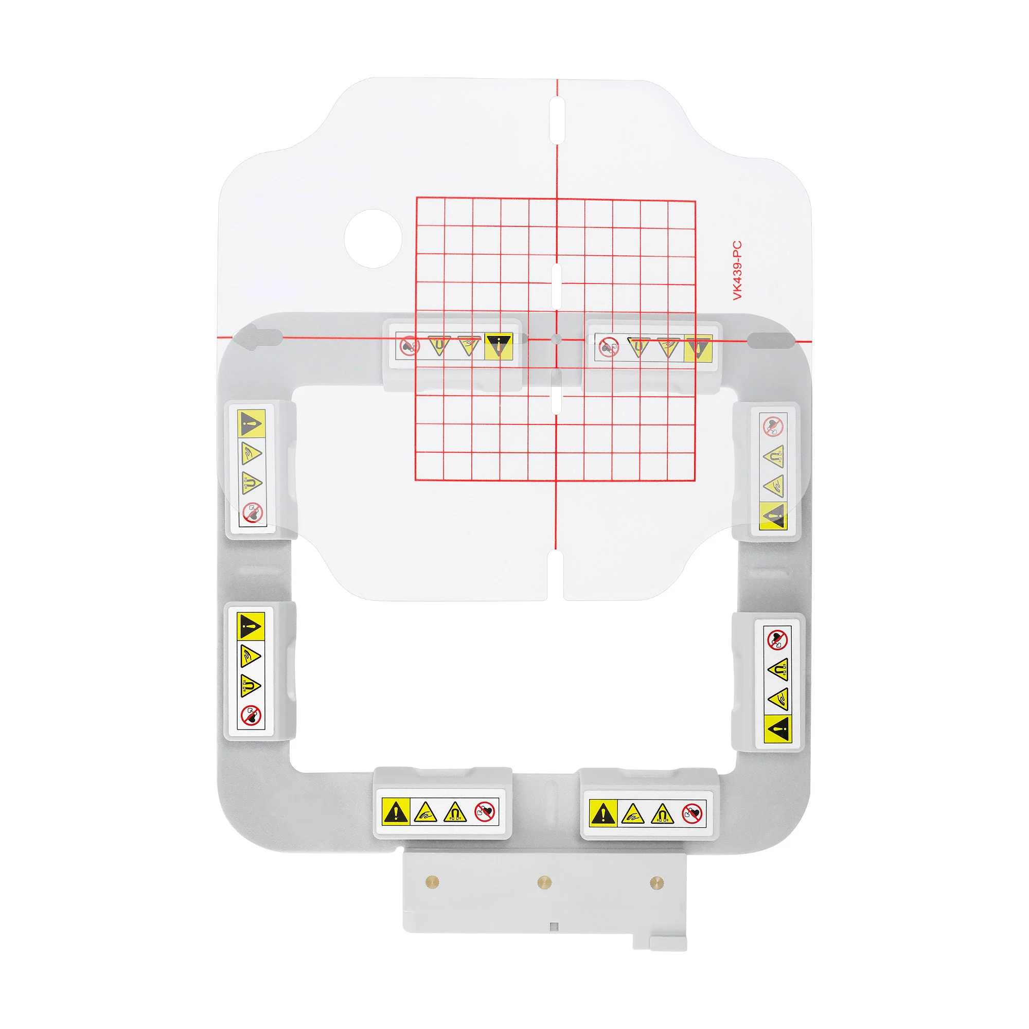 VK439MK 4"x4" 100x100mm metal Magnetic Hoop (Long-bar Magnets) for Husqvarna Viking Ruby Topaz Jade etc. Pfaff Vision Ambition Embroidery Machine - Image 8